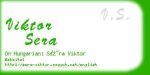 viktor sera business card